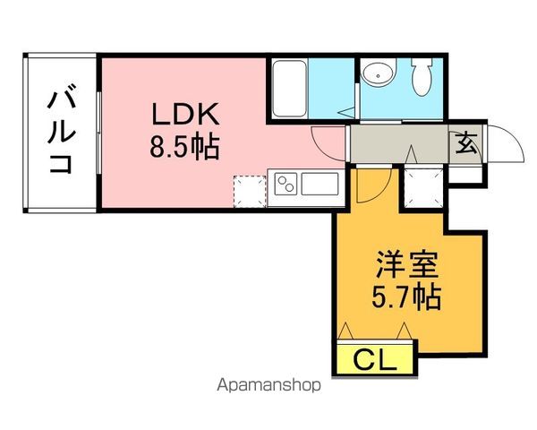 ステイツ姪浜駅前の間取り写真
