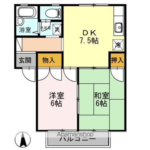 サンソレイユIの間取り写真