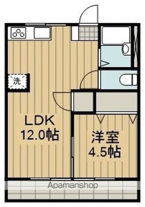 メゾンいしかわ[1LDK/34.71m2]の間取図