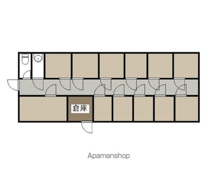 南蔵王Ｍ貸店舗[店舗/70.4m2]の間取図