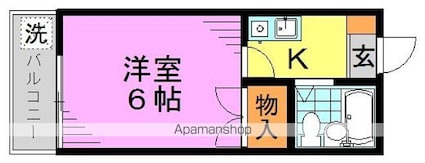 ファーストページ[1K/17m2]の間取図