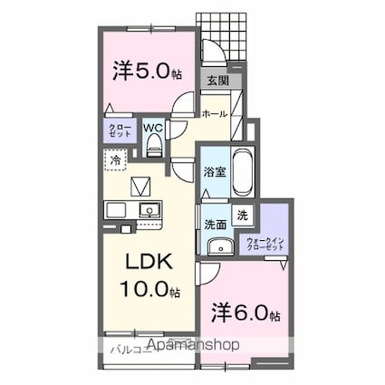 インマイライフ[2LDK/50.53m2]の間取図