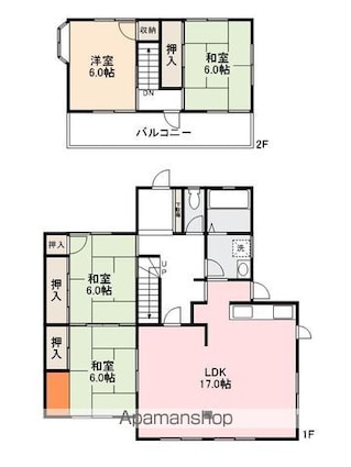 植野邸[4LDK/107.49m2]の間取図