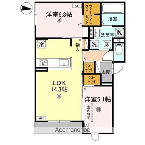 DーRESIDENCE墨江の間取り写真