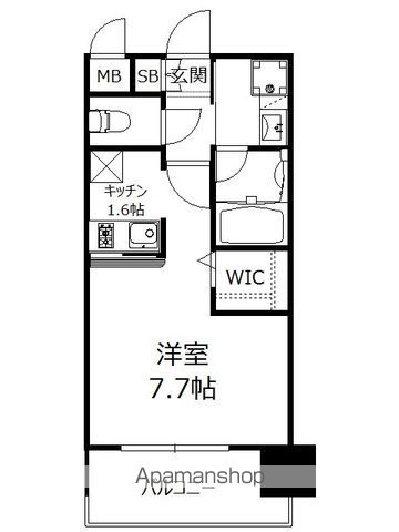 エンクレストベイ天神東Ⅱの間取り