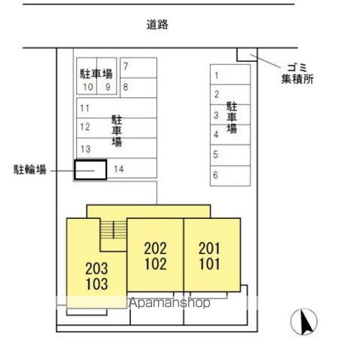 ヴィラ　グレンディール 302 ｜ 岐阜県各務原市那加石山町２丁目69（賃貸アパート2LDK・3階・52.30㎡） その16