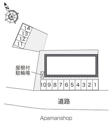 レオパレスヌーヴォグラン二本松[1K/29.93m2]の配置図