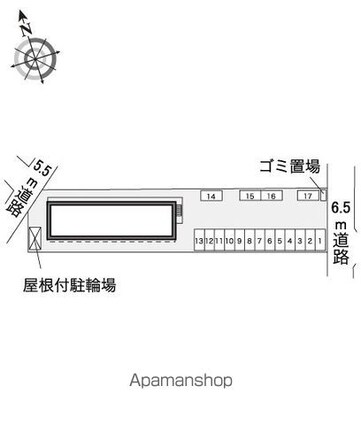 レオパレスメゾン太白[1K/22.35m2]の配置図