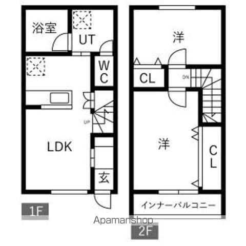 名古屋市名城線 平安通駅 徒歩5分 2階建 新築の間取り写真