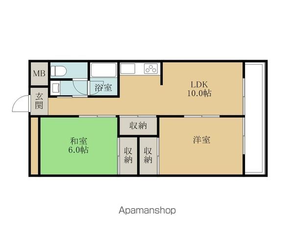 第一磯屋敷マンションの間取り写真