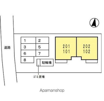 ウィット三津[1LDK/53.45m2]の配置図