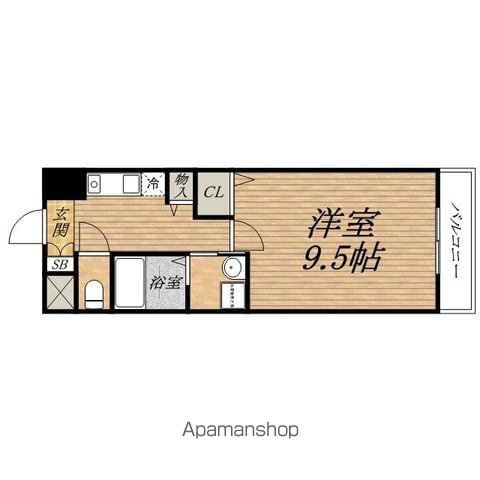 ホープ松屋町住吉の間取り写真