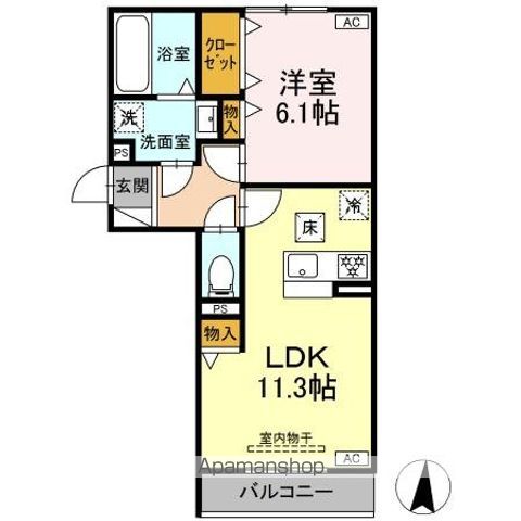 DーHILLS中田町の間取り写真