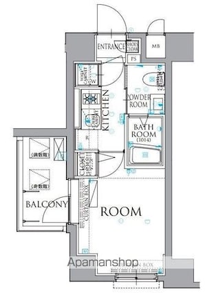 ＡＲＴＥＳＳＩＭＯ　ＭＯＮＤＯ[1K/21.38m2]の間取図