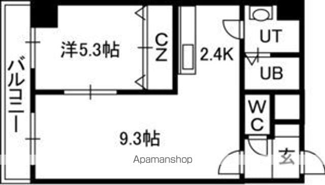 エステラ南3条館Aの間取り写真