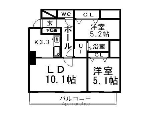 ビッグパレス南5条の間取り写真