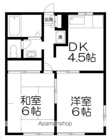 ヴィラクレストA棟の間取り写真