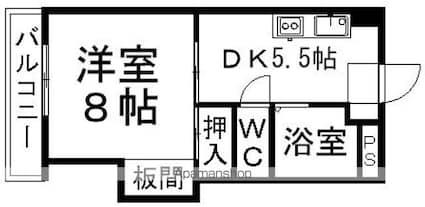 ＦＣ第一ビル[1DK/29.7m2]の間取図