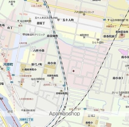 トゥインクルコート文化町７番館[2DK/46.05m2]の周辺