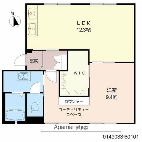 レ・シャルマントメゾン B棟の間取り写真