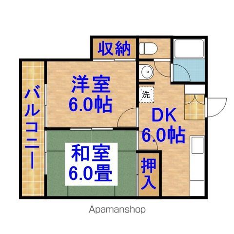 成東ハイツの間取り写真