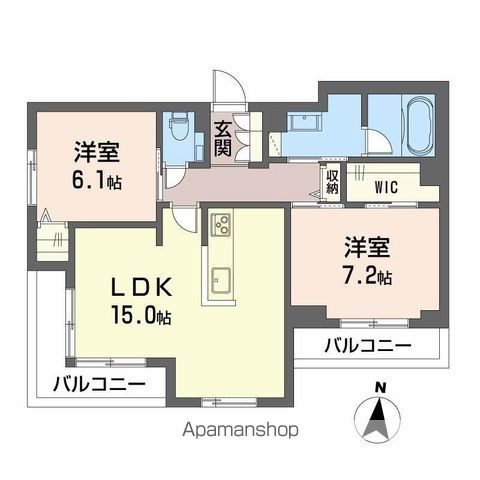 オブリージュの間取り写真