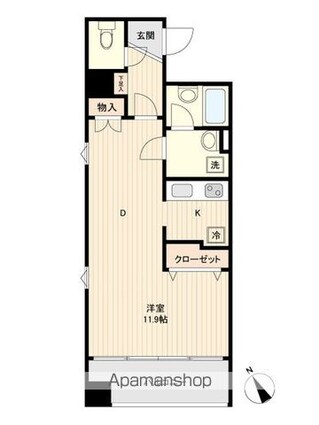 Ｌａ　Ｄｏｕｃｅｕｒ榴ヶ岡[1R/36.63m2]の間取図