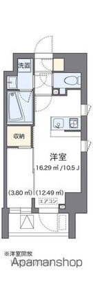 ＬＯＶＩＥ麻布十番[1R/25.51m2]の間取図