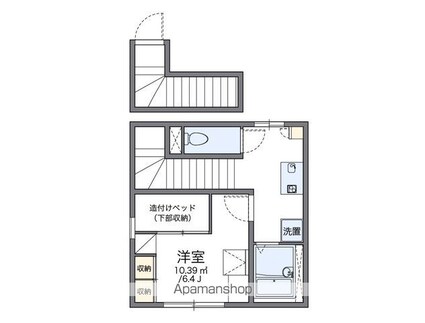 レオパレスメープル[1K/24m2]の間取図