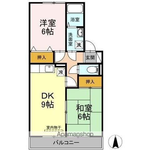 【青梅市新町のアパートの間取り】