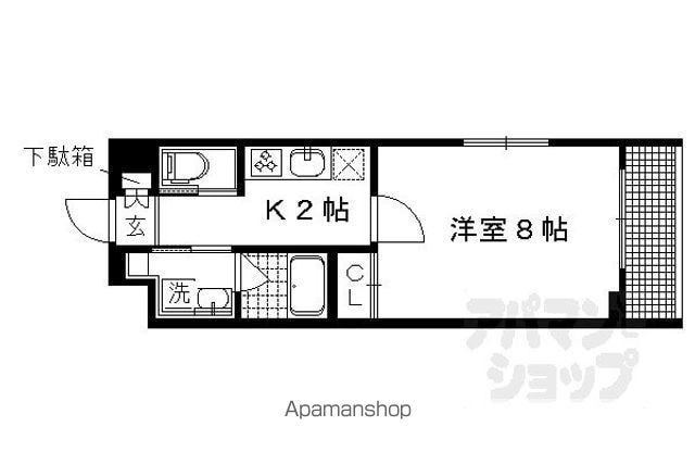 北白川久保田町マンションの間取り写真