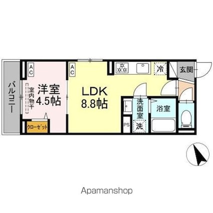 （仮称）中野区鷺宮３丁目ＰＪ[1LDK/31.89m2]の間取図