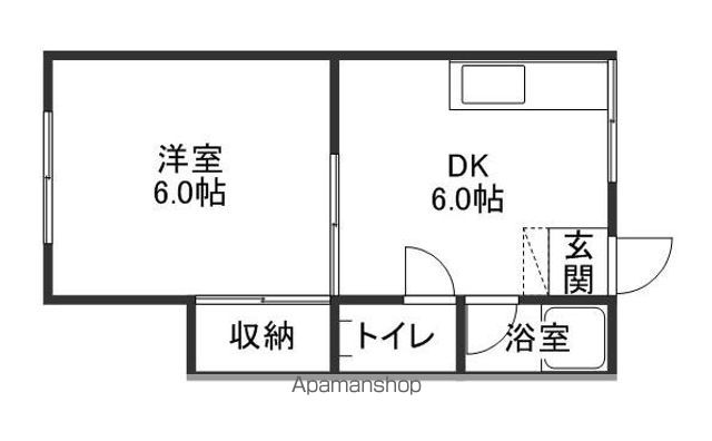 清心コーポの間取り写真