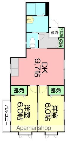 エーリパルの間取り写真