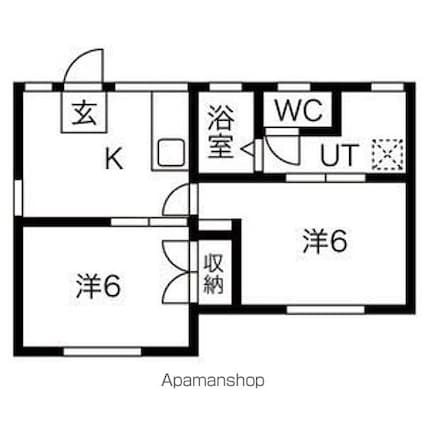 コーポ佐々木[2DK/38m2]の間取図
