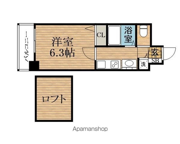 プレサンス心斎橋モデルノの間取り写真