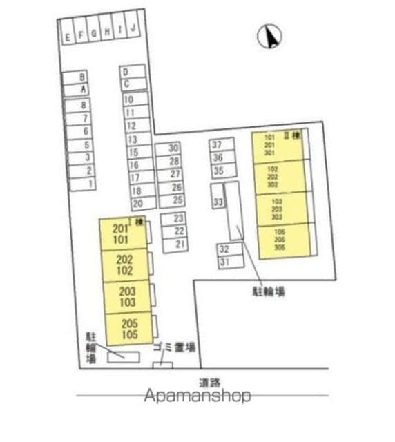 和歌山県和歌山市出水[2LDK/58.37m2]の配置図