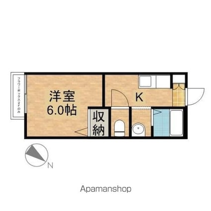 リーヴルⅠ[1K/21.18m2]の間取図