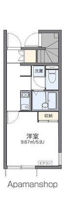 レオネクスト六番館[1K/20.54m2]の間取図