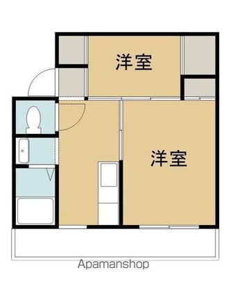 ヴィラナリー川津　２棟[2K/39.17m2]の間取図