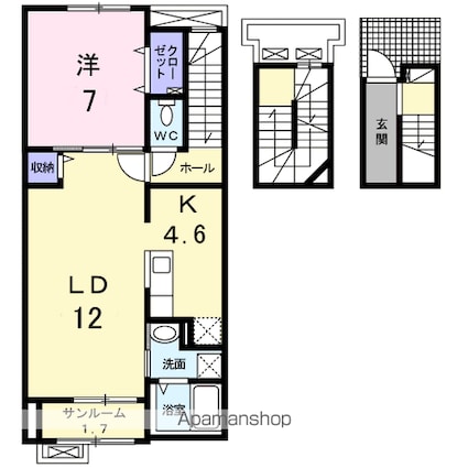 エルヴィータ[1LDK/65.64m2]の間取図