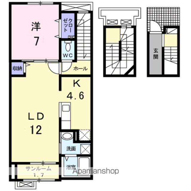 エルヴィータ[1LDK/65.64m2]の間取図