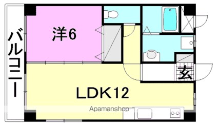 Ｂｏｎｎｅ　ｃｈａｎｃｅ[1LDK/39.41m2]の間取図