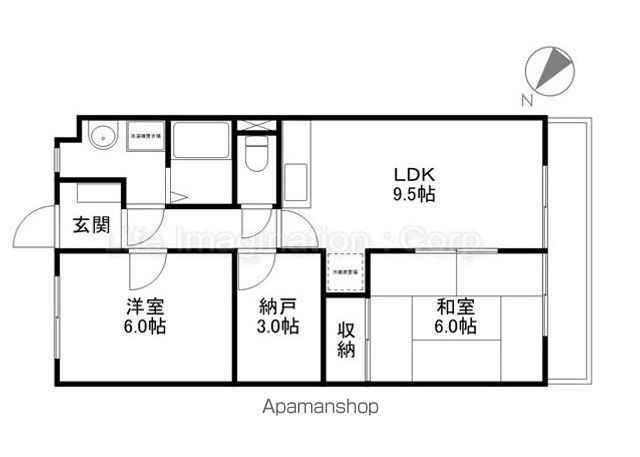 リイツマンションの間取り写真