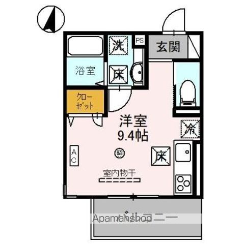 【和歌山市岡円福院東ノ丁のアパートの間取り】