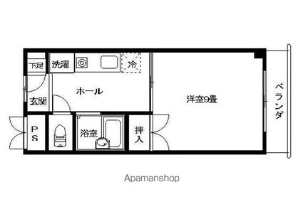 長野県長野市大字西尾張部[1K/29m2]の間取図