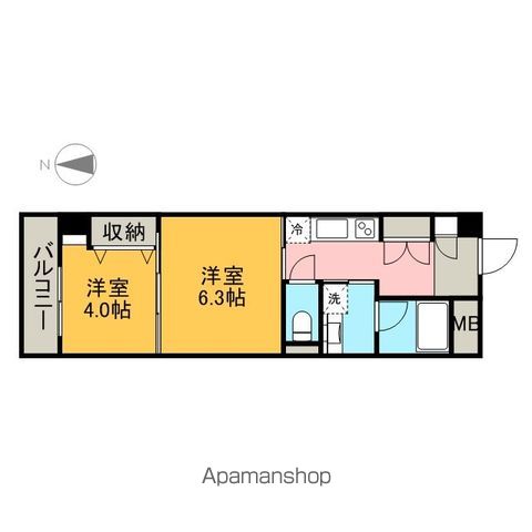 レジデンス上前津スクエアの間取り写真