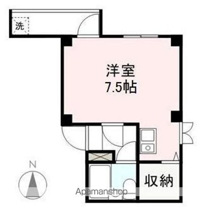 香川県高松市福岡町２丁目[1R/22.2m2]の間取図