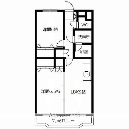 Ｈａｒｖｅｓｔ２１　ＧーＩＩ[2DK/51.67m2]の間取図