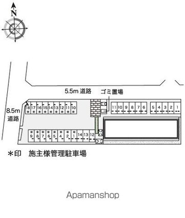 レオネクストサンタ[1LDK/46.94m2]の配置図
